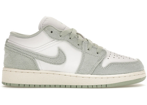 Jordan 1 Low SE White Seafoam (GS) sneakers - authentic Jordan shoes