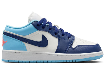 Jordan 1 Low Sail Blue Chill (GS) sneakers - authentic Jordan shoes