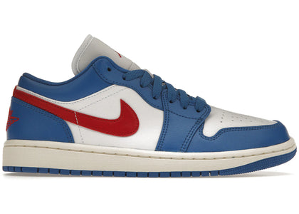 Jordan 1 Low Sport Blue Gym Red (Women's) sneakers - authentic Jordan shoes