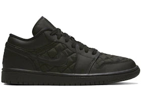 Jordan 1 Low Triple Black Quilted (Women's)