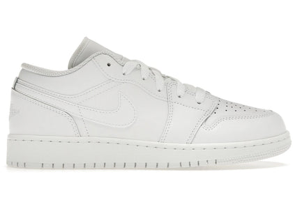 Jordan 1 Low Triple White (2023) (GS) sneakers - authentic Jordan shoes