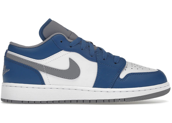 Jordan 1 Low True Blue (GS) sneakers - authentic Jordan shoes