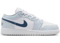 Jordan 1 Low White Aura Squadron Blue (GS)