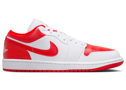 Jordan 1 Low White Chile Red (Women's) - authentic Jordan sneakers