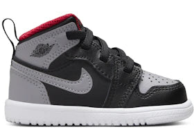 Jordan 1 Mid ALT Black Fire Red White Cement Grey (TD) - authentic Jordan sneakers