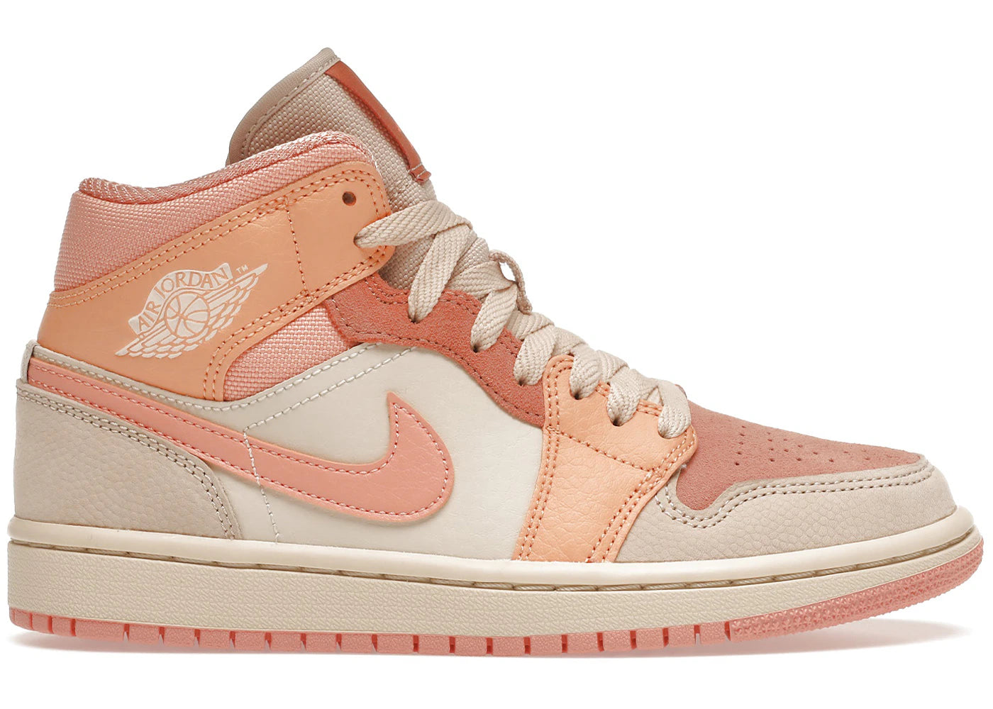 Jordan 1 Mid Apricot Orange (Damen) - vue 360