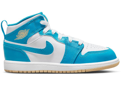 Jordan 1 Mid Aquatone (PS) - sneakers view 2