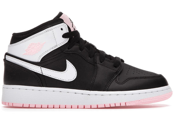 Jordan 1 Mid Arctic Pink Black (GS) sneakers - authentic Jordan shoes