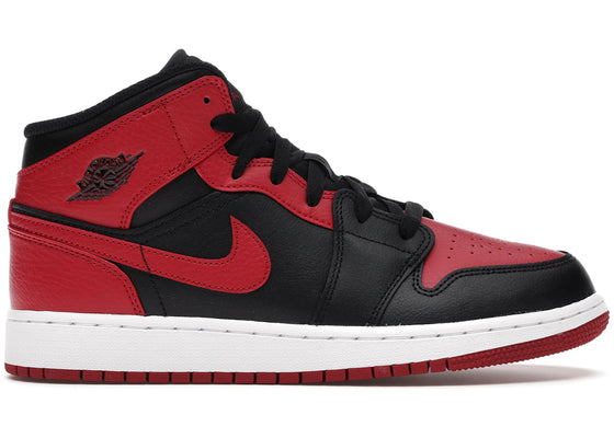Jordan 1 Mid Banned (2020) (GS) sneakers - authentic Jordan shoes