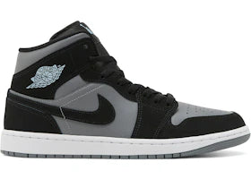 Jordan 1 Mid Black Cool Grey Light Armoury Blue