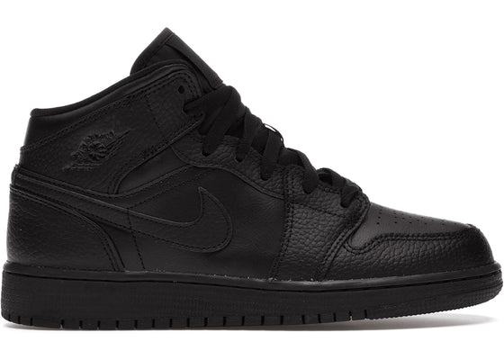 Jordan 1 Mid Black (GS) sneakers - authentic Jordan shoes