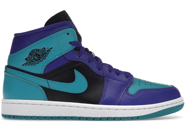 Jordan 1 Mid Black Grape (Women's) sneakers - authentic Jordan shoes
