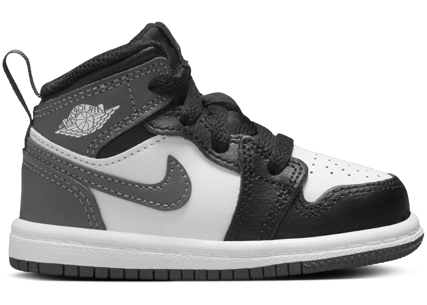 Jordan 1 Mid Black White Iron Grey (TD) - vue 360
