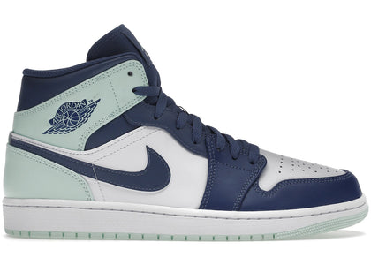 Jordan 1 Mid Mystic Navy Mint Foam - authentic Jordan sneakers