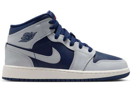 Jordan 1 Mid Blue Void (GS) sneakers - authentic Jordan shoes