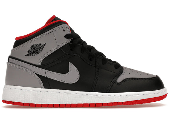Jordan 1 Mid Bred Shadow (GS) sneakers - authentic Jordan shoes
