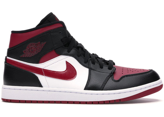 Jordan 1 Mid Bred Toe sneakers - authentic Jordan shoes