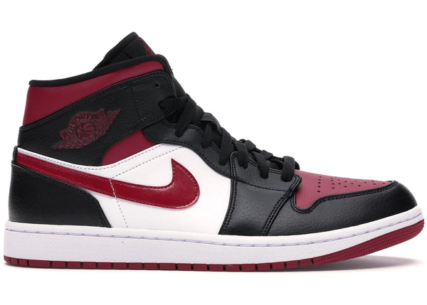 Jordan 1 Mid Bred Toe sneakers - authentic Jordan shoes