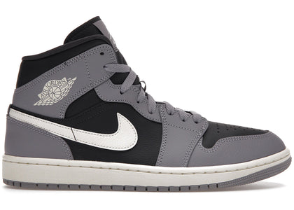 Jordan 1 Mid Cement Grey (Women's) - authentic Jordan sneakers