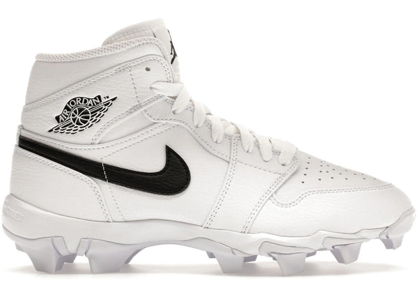 Jordan 1 Mid Cleat White Black (GS) sneakers - authentic Jordan shoes