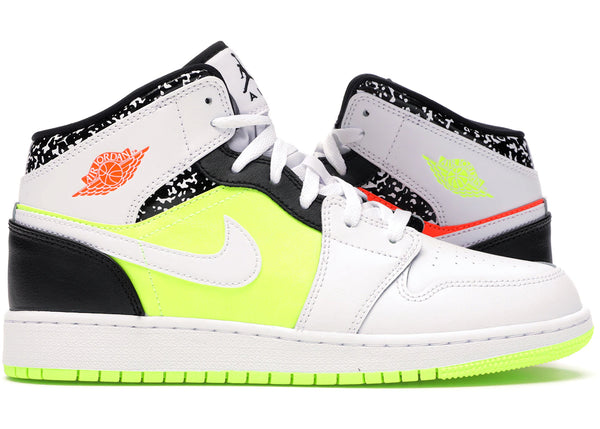 Jordan 1 Mid Composition Notebook (GS) sneakers - authentic Jordan shoes