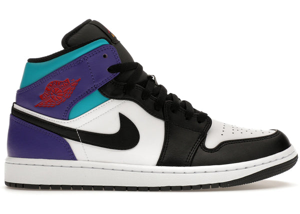 Jordan 1 Mid Court Purple Tropical Twist sneakers - authentic Jordan shoes