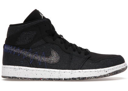 Jordan 1 Mid Crater Black - authentic Jordan sneakers