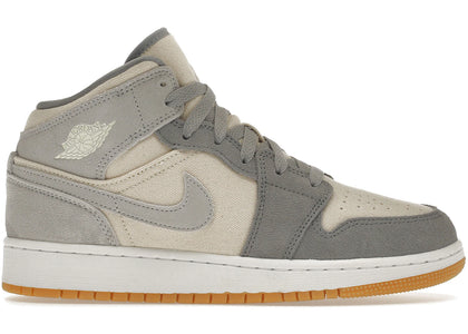 Jordan 1 Mid SE Coconut Milk Particle Grey (GS) - authentic Jordan sneakers