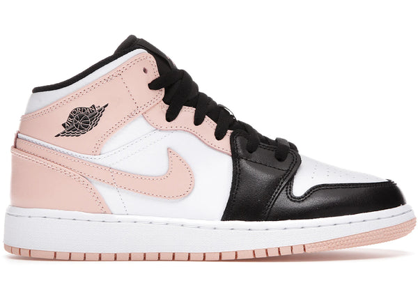Jordan 1 Mid Arctic Orange Black Toe (GS) sneakers - authentic Jordan shoes