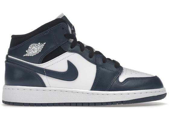 Jordan 1 Mid Armory Navy (GS) sneakers - authentic Jordan shoes