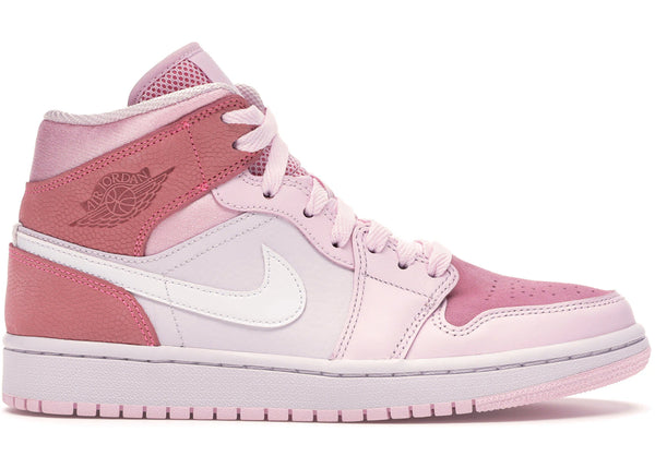 Jordan 1 Mid Digital Pink (Women's) sneakers - authentic Jordan shoes