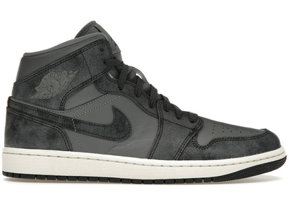 Jordan 1 Mid Distressed Smoke Grey (Women's) - authentic Jordan sneakers