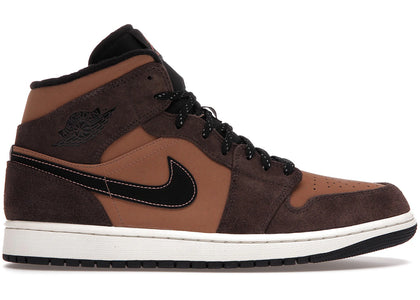 Jordan 1 Mid SE Dark Chocolate - authentic Jordan sneakers