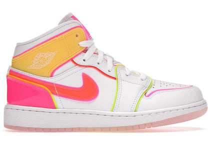 Jordan 1 Mid Edge Glow (GS) - authentic Jordan sneakers