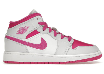Jordan 1 Mid Fire Pink (GS) - authentic Jordan sneakers