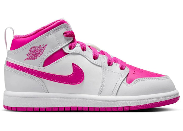 Jordan 1 Mid Fire Pink (PS) sneakers - authentic Jordan shoes