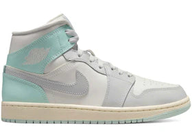 Jordan 1 Mid Football Grey Igloo (Women's) - vue 360