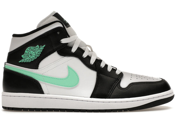Jordan 1 Mid Green Glow sneakers - authentic Jordan shoes