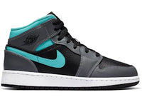 Jordan 1 Mid Grey Aqua (GS)