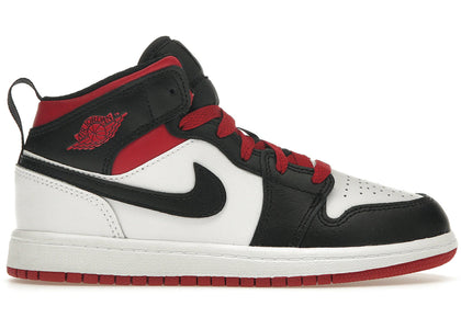 Jordan 1 Mid Gym Red Black Toe (PS) - authentic Jordan sneakers