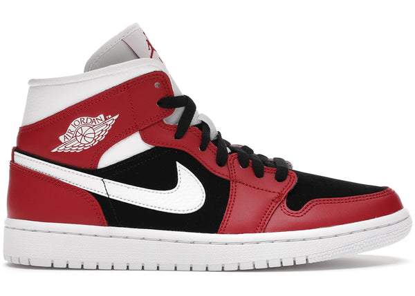 Jordan 1 Mid Gym Red Black (Women's) sneakers - authentic Jordan shoes