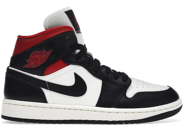 Jordan 1 Mid Gym Red Panda (Women's) sneakers - authentic Jordan shoes