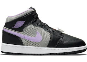 Jordan 1 Mid SE Houndstooth (GS) - vue 360