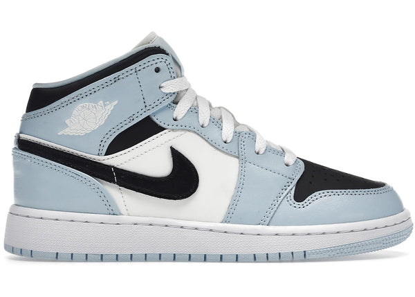 Jordan 1 Mid Ice Blue (2022) (GS) sneakers - authentic Jordan shoes