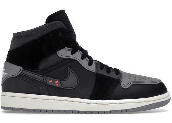 Jordan 1 Mid Craft Inside Out Black sneakers - authentic Jordan shoes