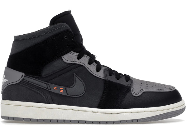Jordan 1 Mid Craft Inside Out Black sneakers - authentic Jordan shoes