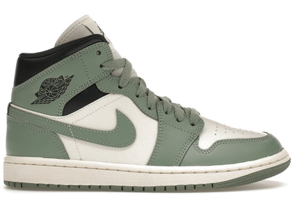 Jordan 1 Mid Jade Smoke (Women's) - authentic Jordan sneakers