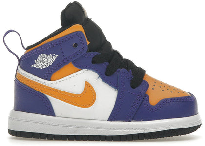 Jordan 1 Mid Lakers (2022) (TD) - authentic Jordan sneakers