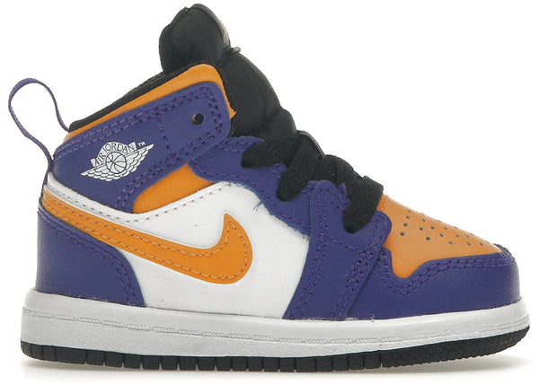 Jordan 1 Mid Lakers (2022) (TD) sneakers - authentic Jordan shoes