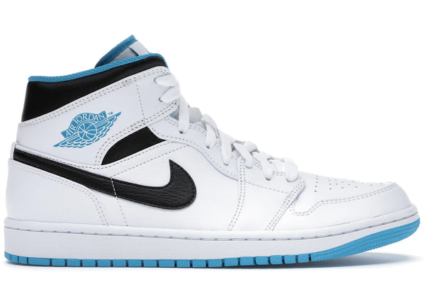 Jordan 1 Mid Laser Blue sneakers - authentic Jordan shoes